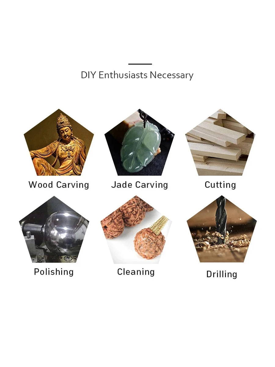 Mini Electric Drill USB Wireless Mini Handheld Drill Rotary Tool Woodworking Engraving Pen Dremel Tools for Jewelry Metal Glass