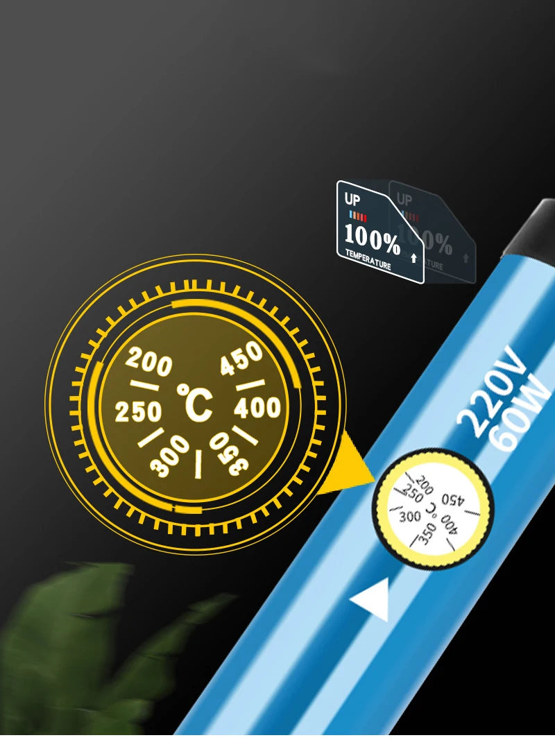 60W Adjustable Temperature Electric Soldering Iron EU 220V / ☆US Plug is110V☆ Welding Iron DIY for Repairing
